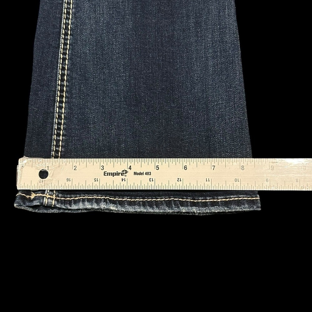 Silver Jeans Women 28/33 Bootcut Dark Wash Western Suki Surplus Blue Stretch - Picture 6 of 13